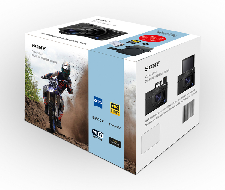 SONY DSC-RX100 VII SCHWARZ SPECIAL EDITION INKL. TASCHE, 64GB, AKKU